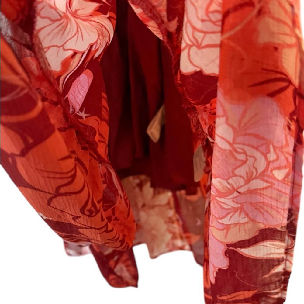 Free People Red and Pink Floral Maxi Dress - Picture 5 of 8